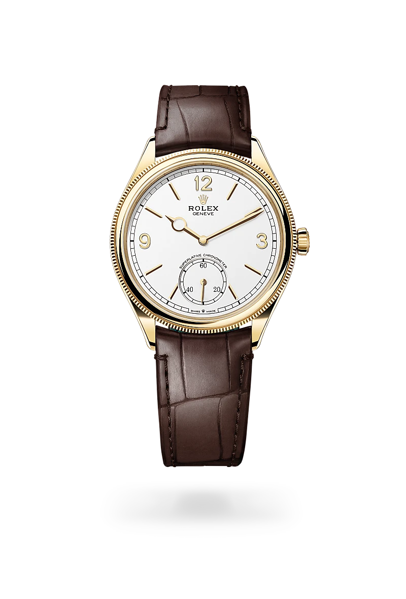 Rolex 1908 in 39 mm, 18 kt yellow gold, polished finish