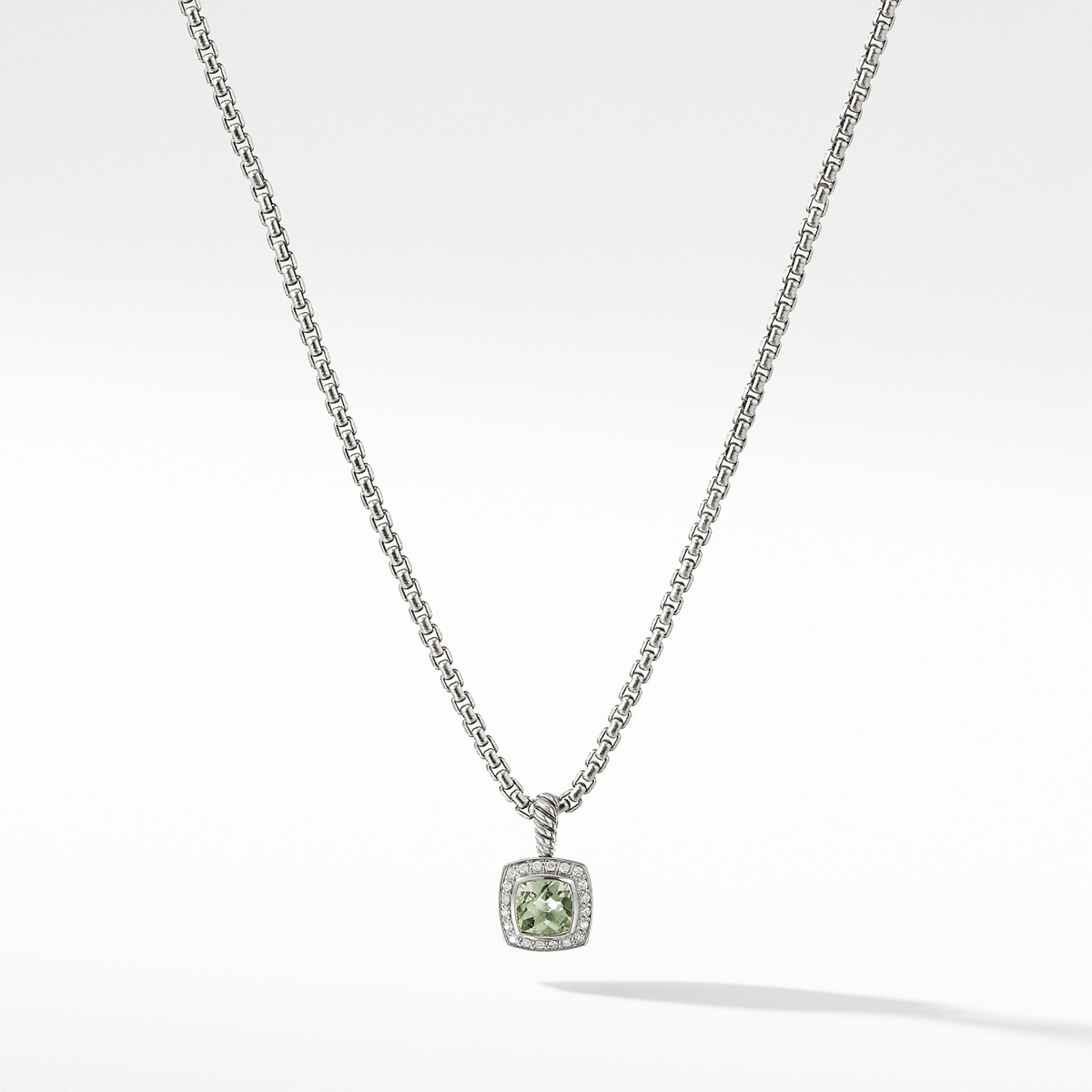 David Yurman Petite Albion® Pendant Necklace with Prasiolite and Diamonds