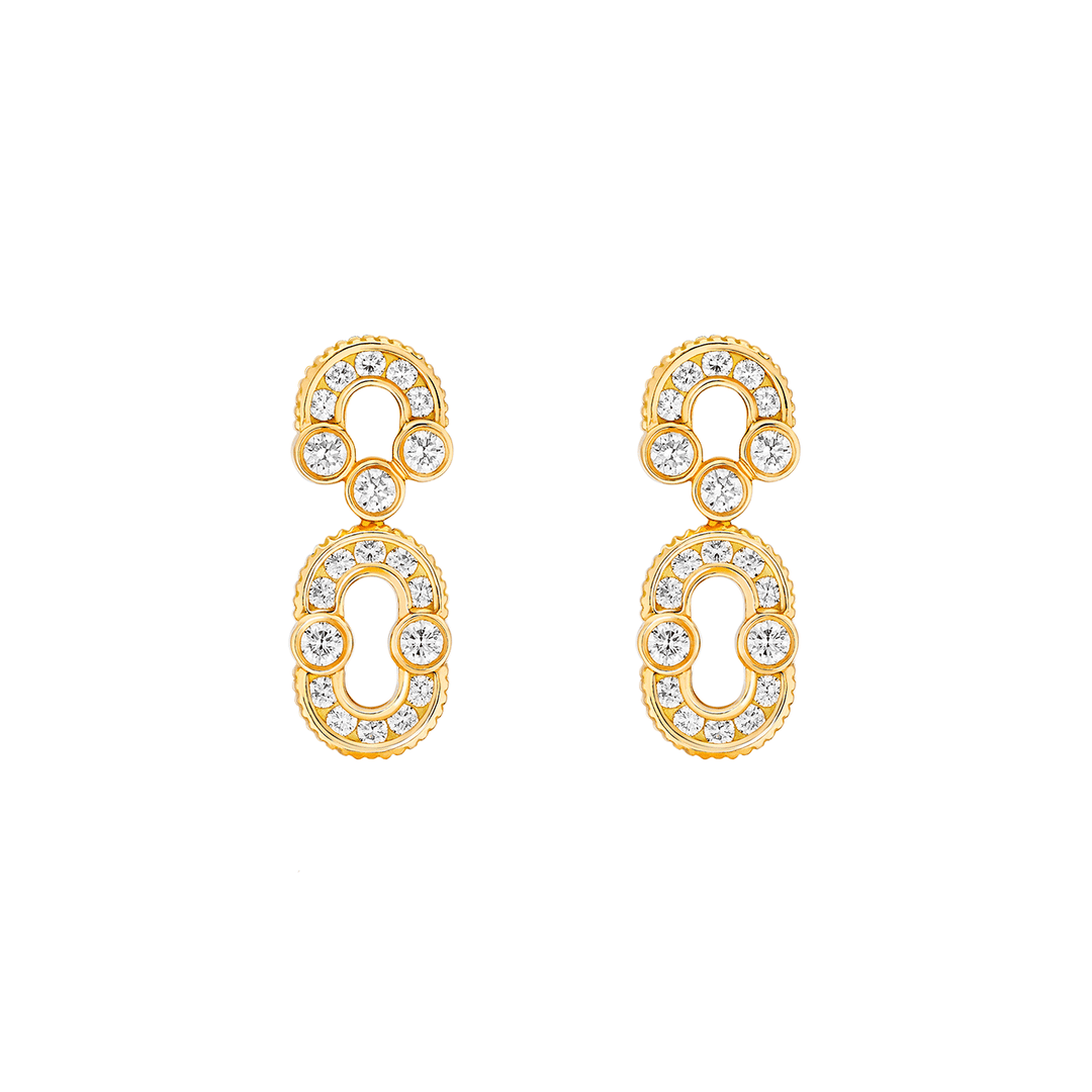 Viltier 18k Yellow Gold Magnetic Solo Diamond Earrings