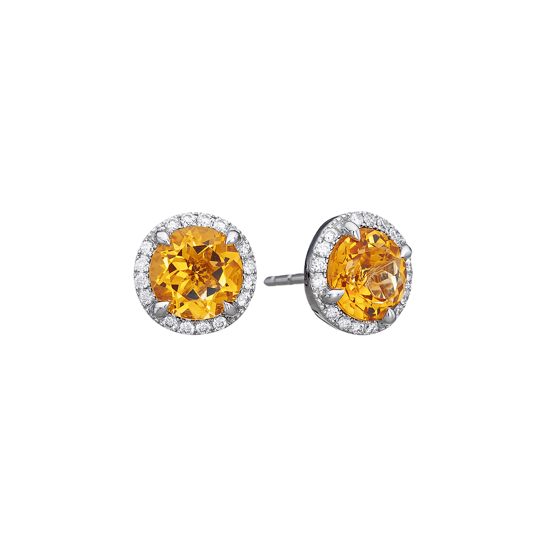 Lisette 18k Gold and Citrine 2.14 Total Weight Earrings