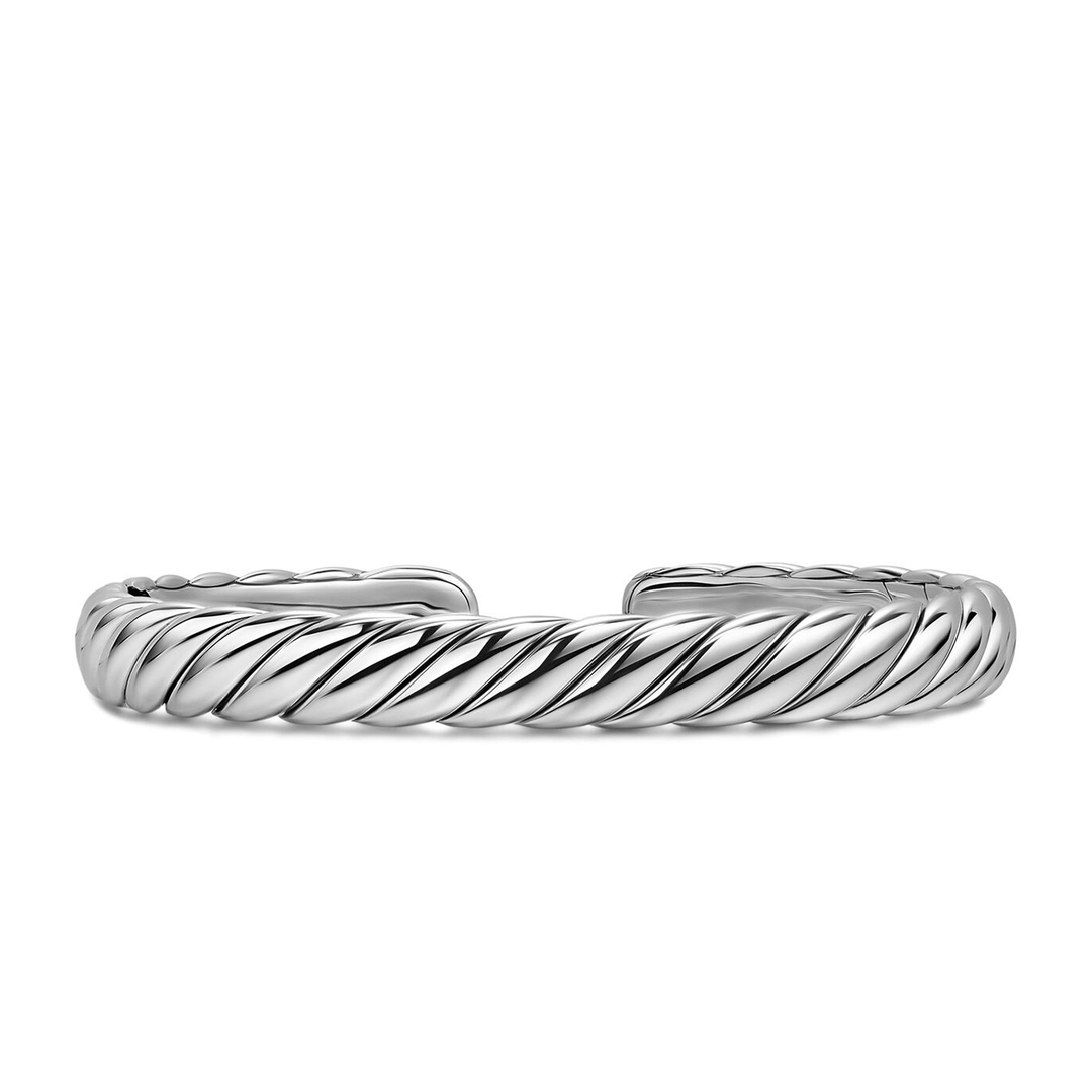 David Yurman Sculpted Cable Flex Bracelet Sterling Silver, 7.5mm