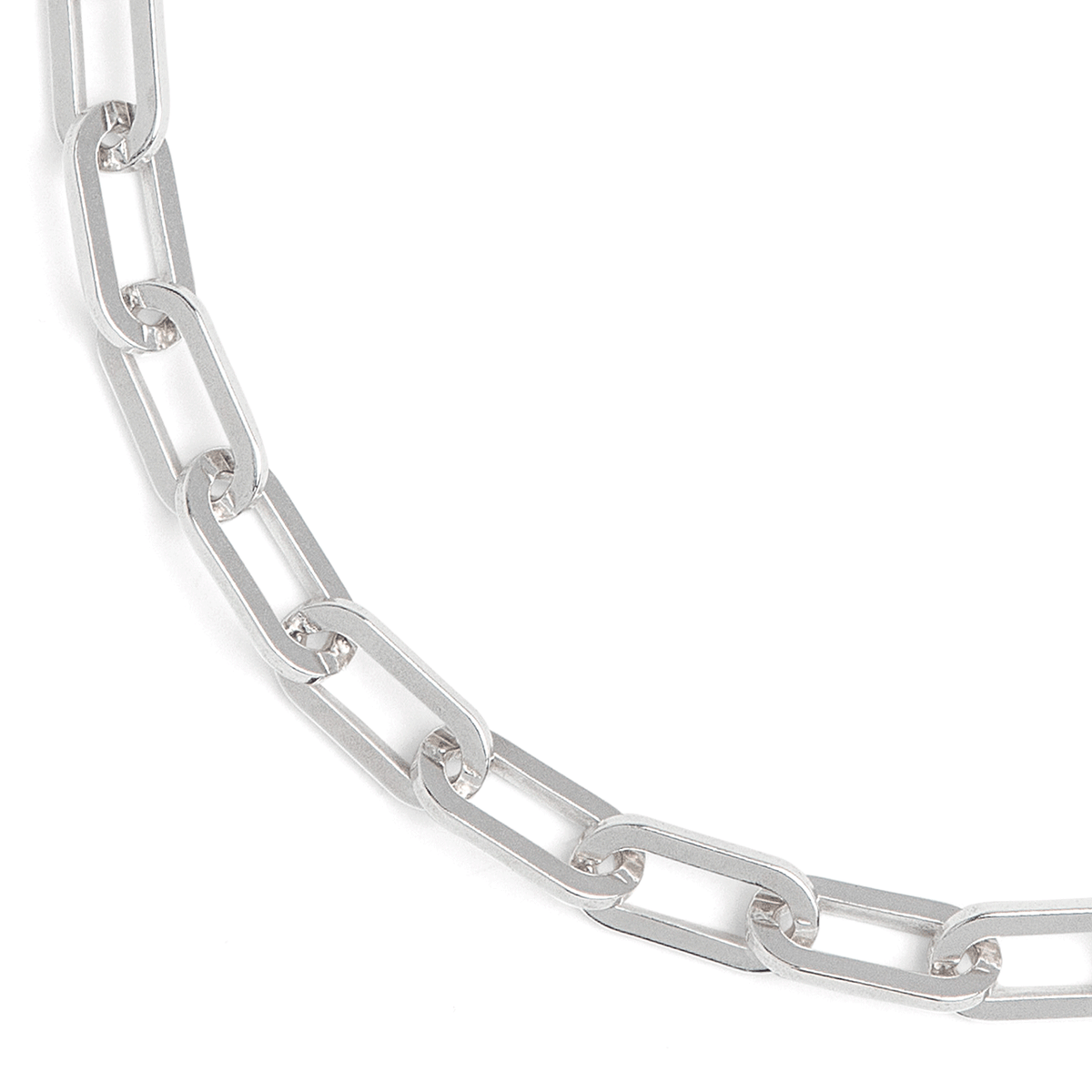 Sterling Silver Extra Large 7.9mm Long Link 16 Inch Necklace