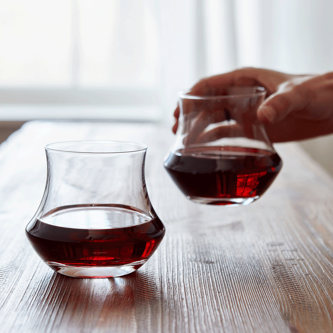 Simon Pearce Madison Stemless Wine Glass, Set of 2