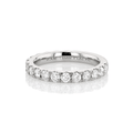 Hamilton Lisette Collection Platinum and 1.25 Total Weight Diamond Half Way Band