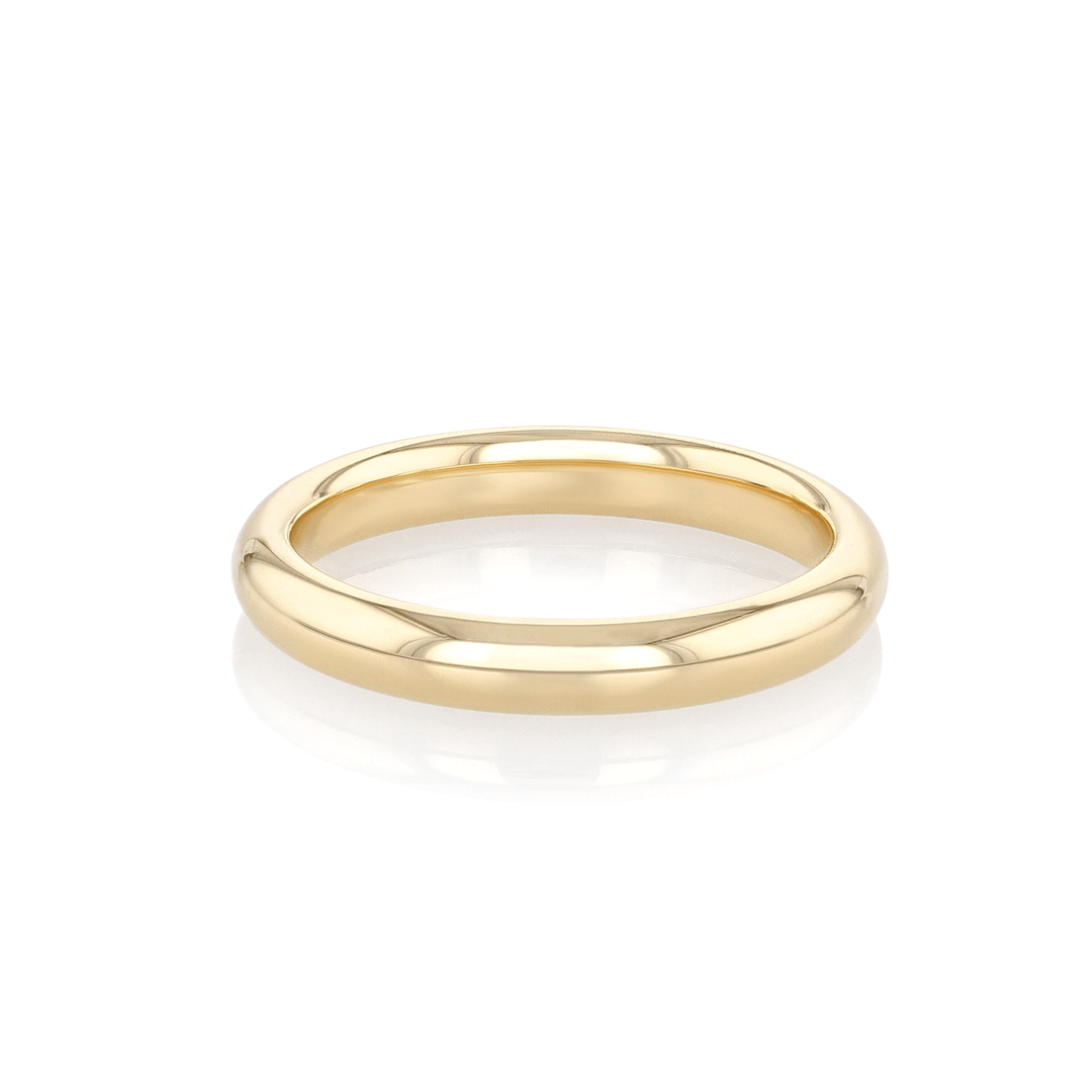 Hamilton Collection 18k Recycled Gold 3mm Comfort Fit Wedding Band