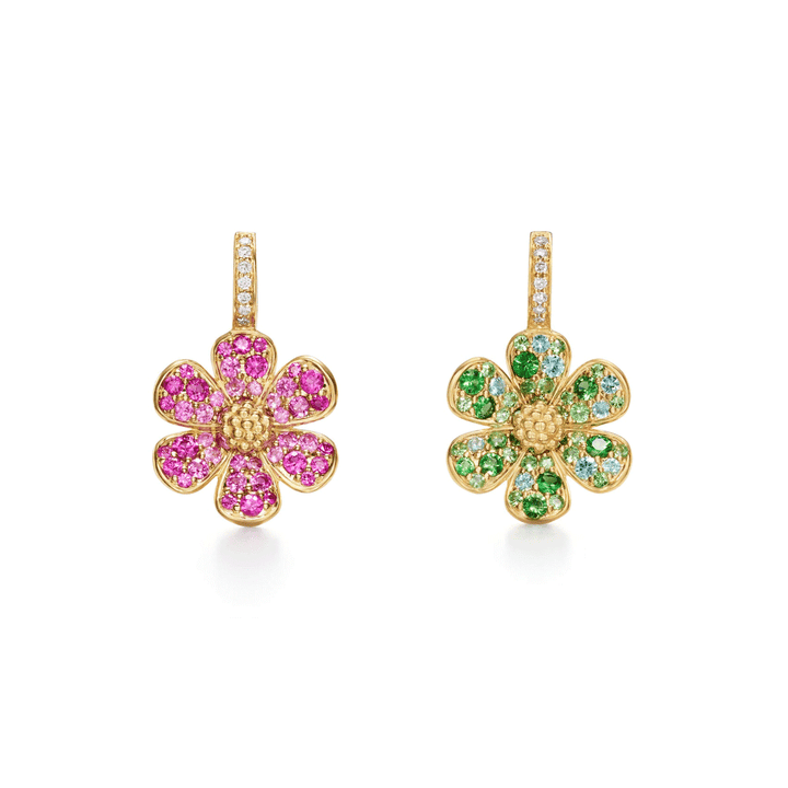 Temple St. Clair 18k Yellow Gold Flower Power Earrings