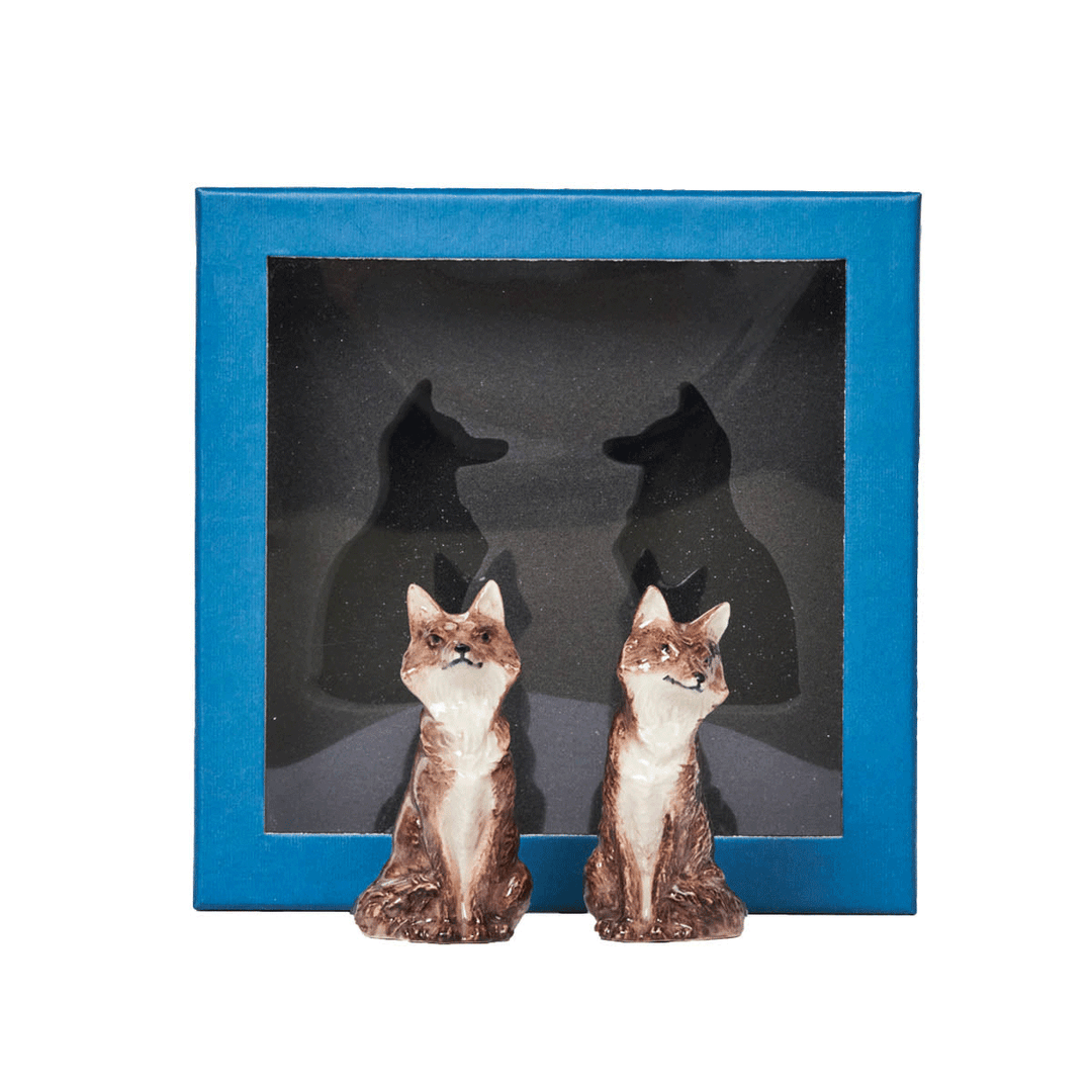 Juliska  Clever Creatures Fox Salt and Pepper Set 2pc