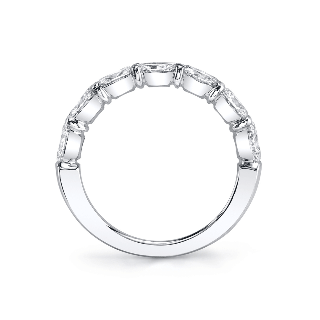 Platinum and 1.87 Total Weight Oval Shape Diamond Band