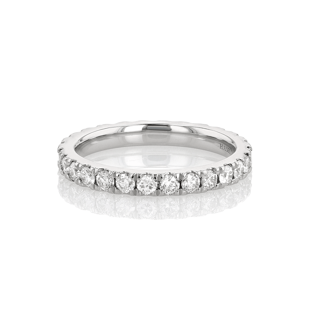Hamilton Lisette Collection Platinum and 1.10 Total Weight Diamond Eternity Band