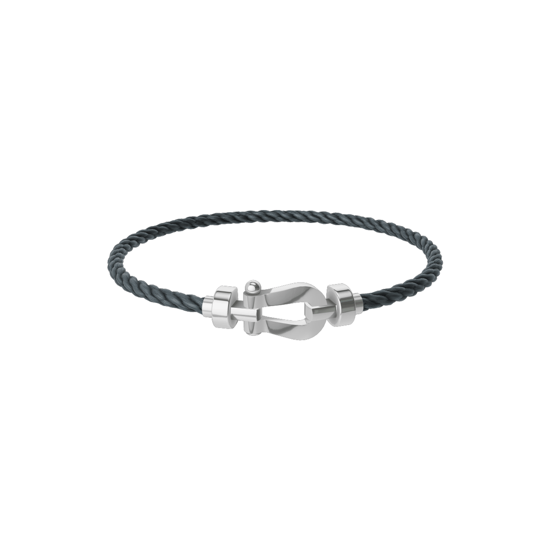 FRED Force 10 Storm Grey Cable with 18k White MD Buckle, Exclusively at Hamilton Jewelers