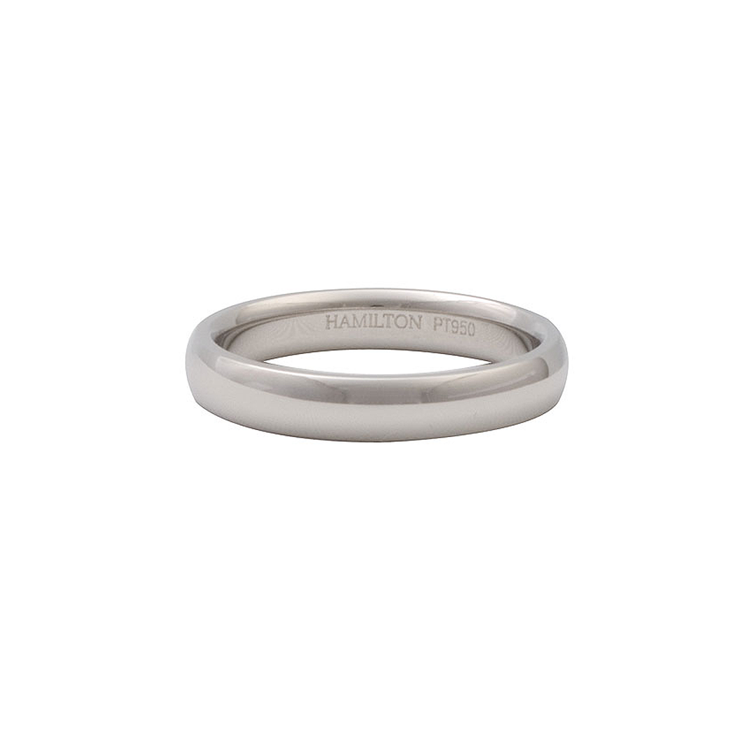 Platinum 4mm Comfort Fit Wedding Band