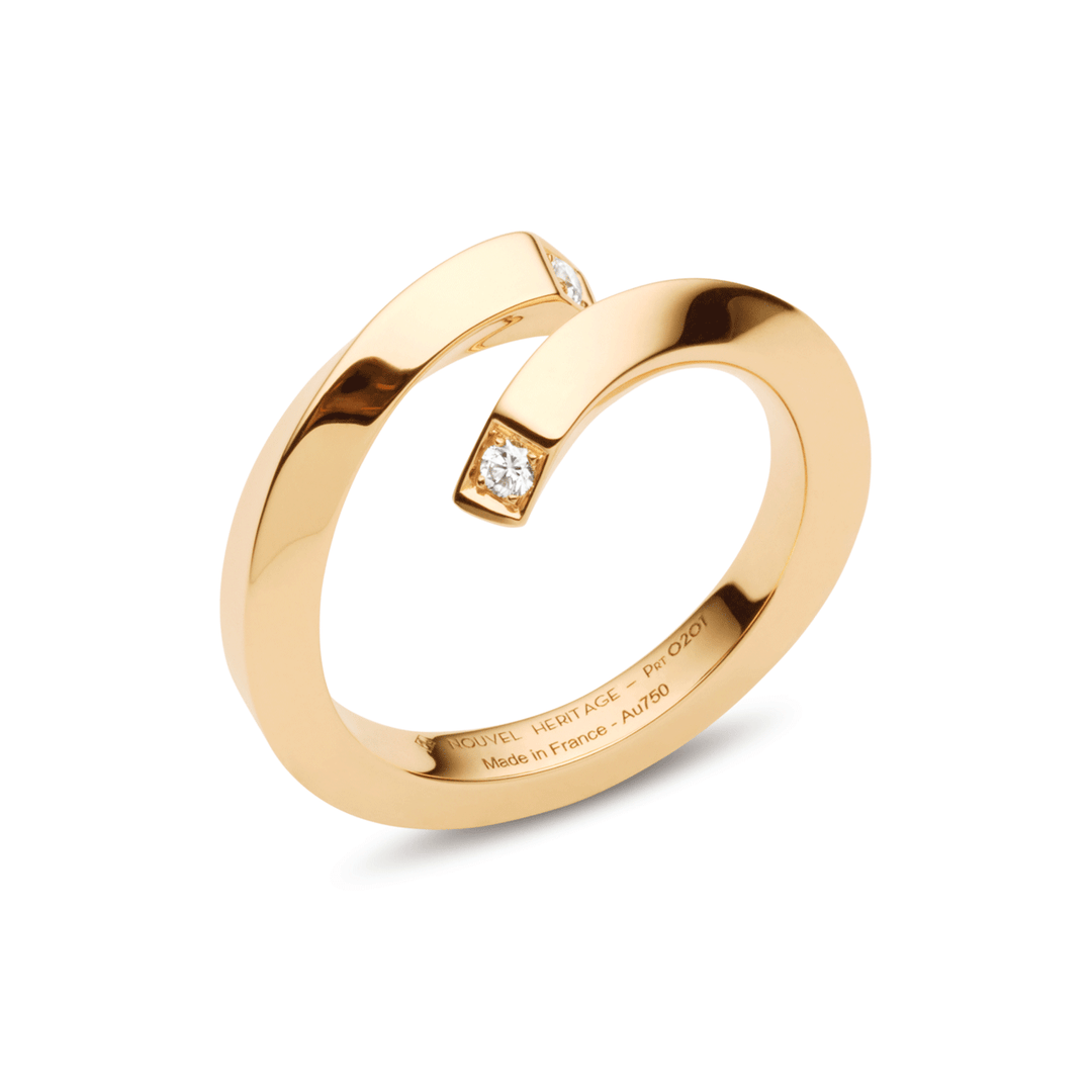Nouvel Heritage 18k Yellow Gold Thread Ring
