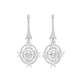 Hamilton Heritage Collection 18k Gold and Diamond 4.46 Total Weight Floral Earrings