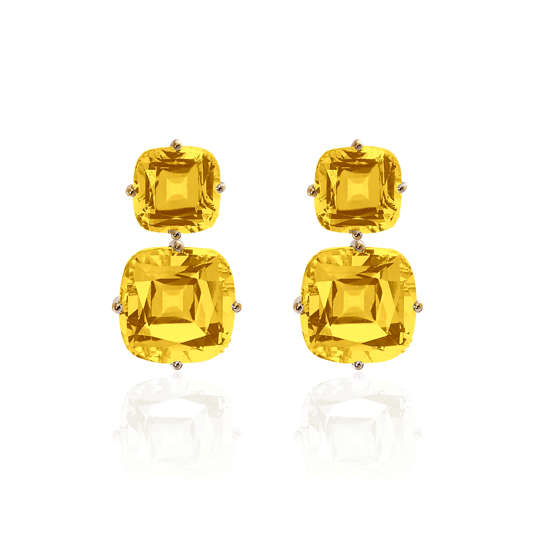 Goshwara Gossip 18k Gold and Citrine Earrings