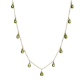 Calypso 14k Gold and Peridot 17 Inch Necklace