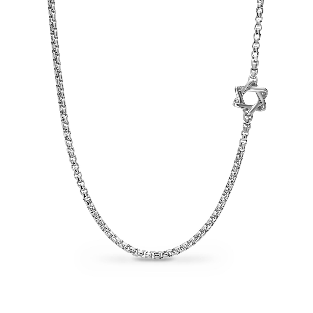 David Yurman Star of David Station Necklace 20 Inch