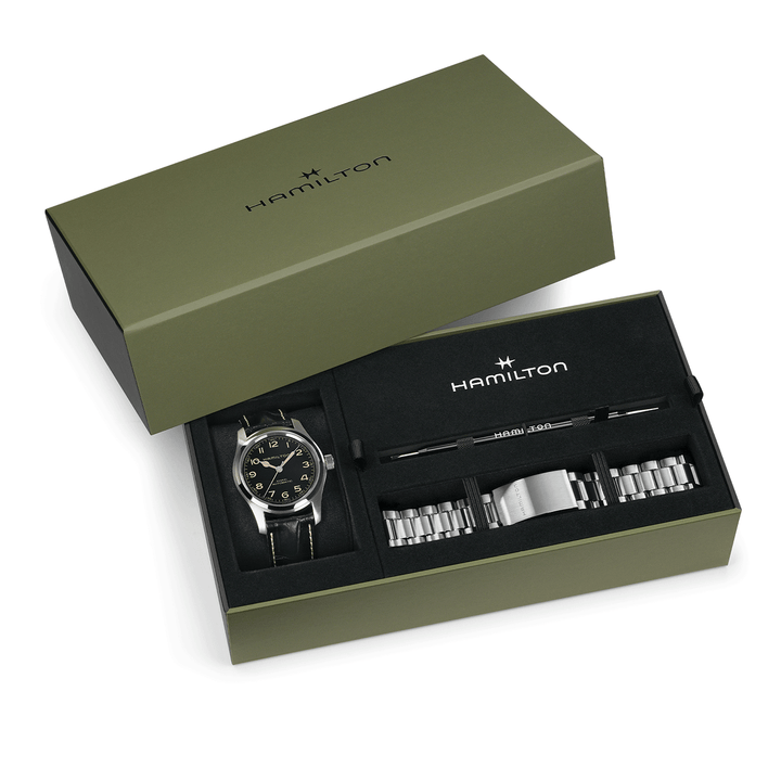 Hamilton Khaki Field Murph Auto 42mm Bracelet Bundle H70605732