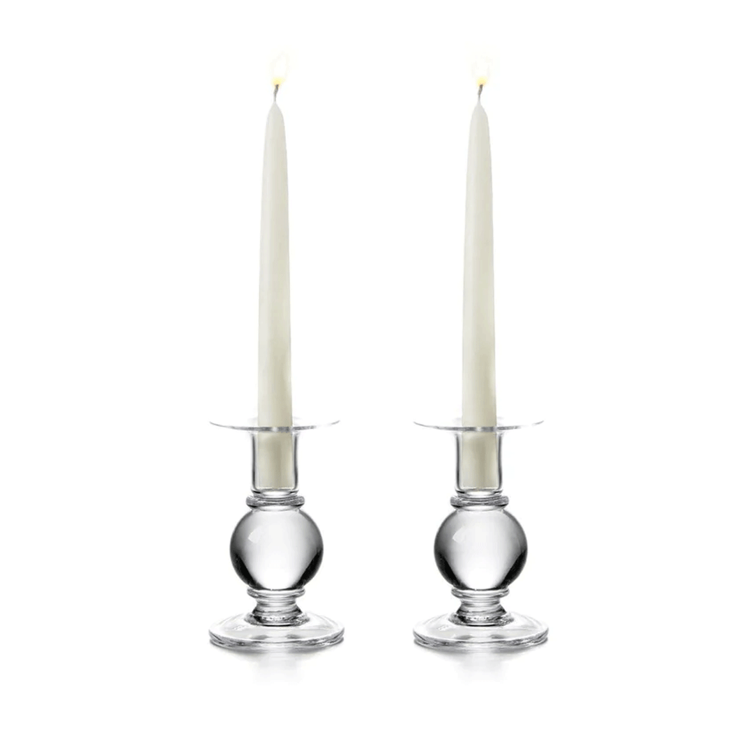 Simon Pearce Hartland Small Candlesticks Set of 2