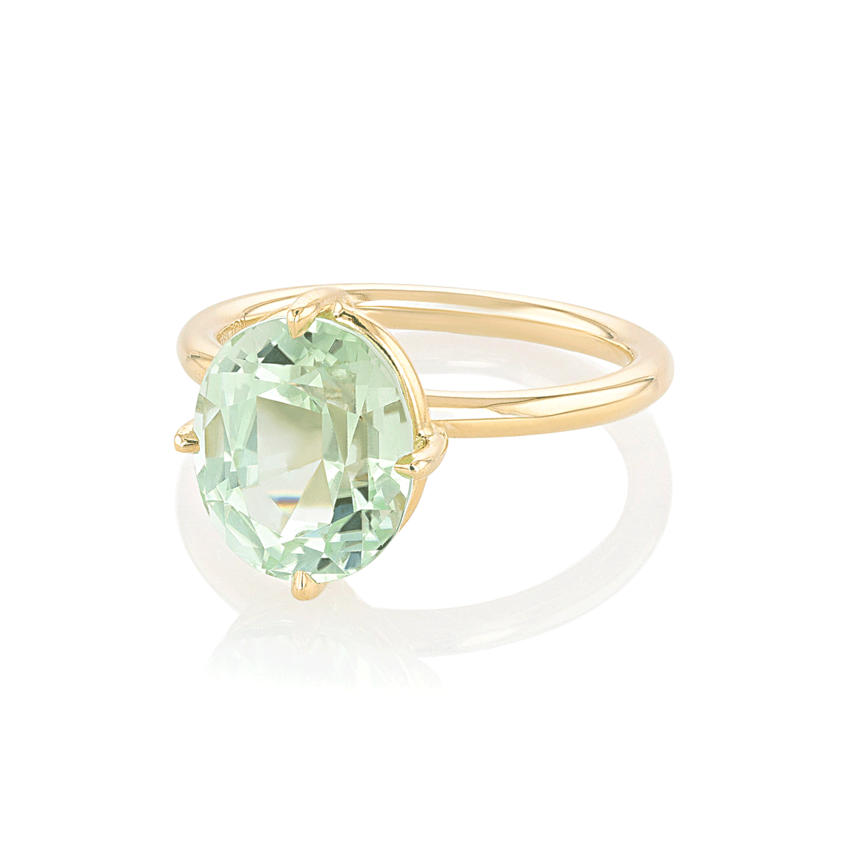 Hamilton Caroline Collection 18k Yellow Gold and Mint Tourmaline Ring