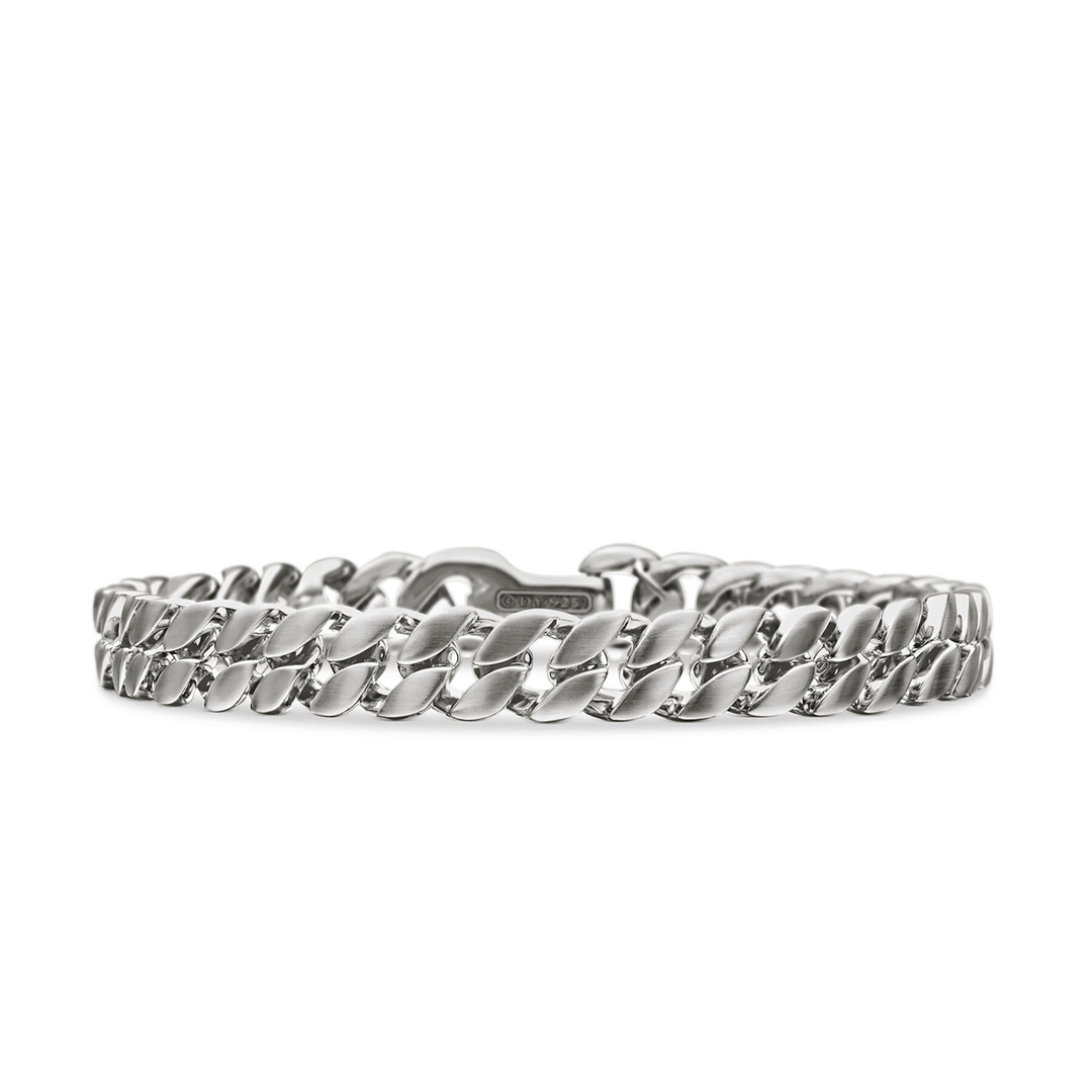 David Yurman Curb Chain Bracelet Sterling Silver, 8mm