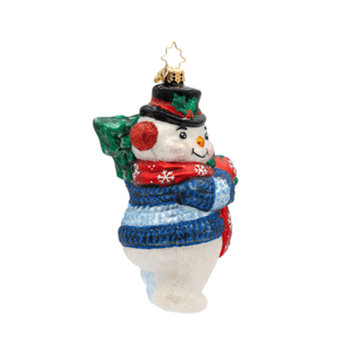 Christopher Radko Dashing Through The Snowman Ornament