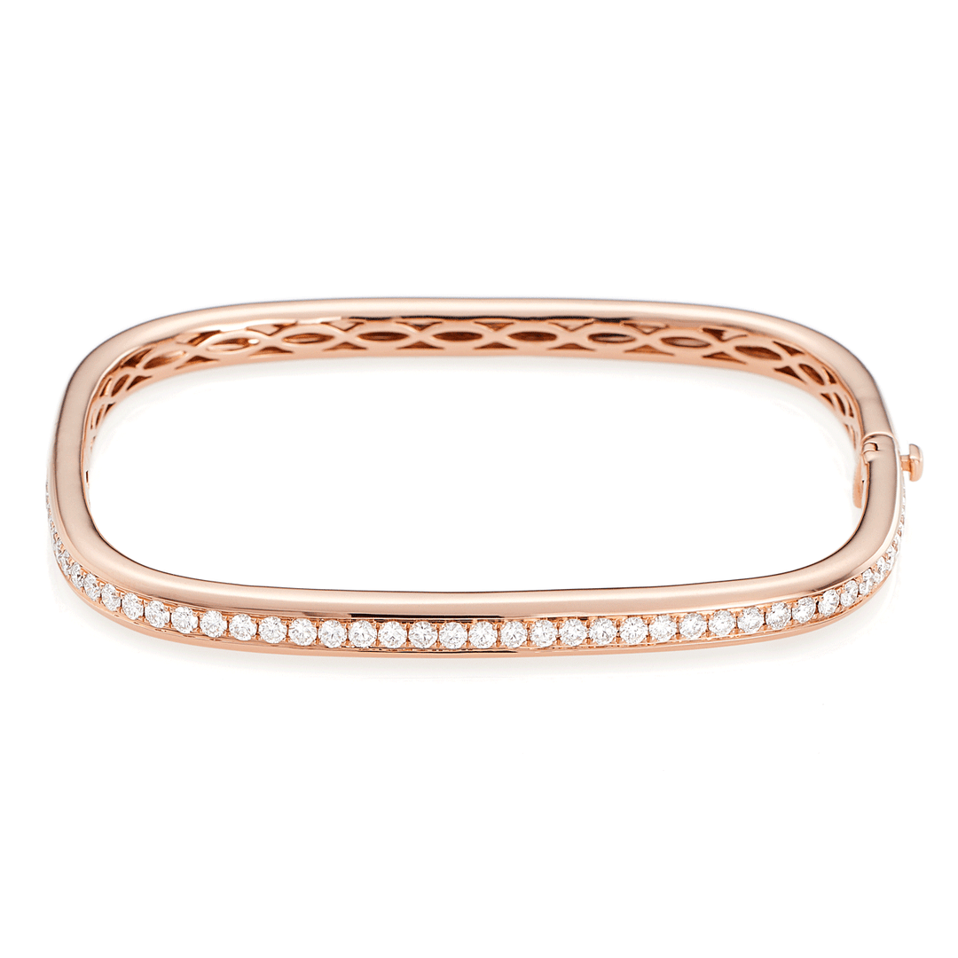 Mercer 18k Rose Gold and Diamond 1.31 Total Weight Bracelet