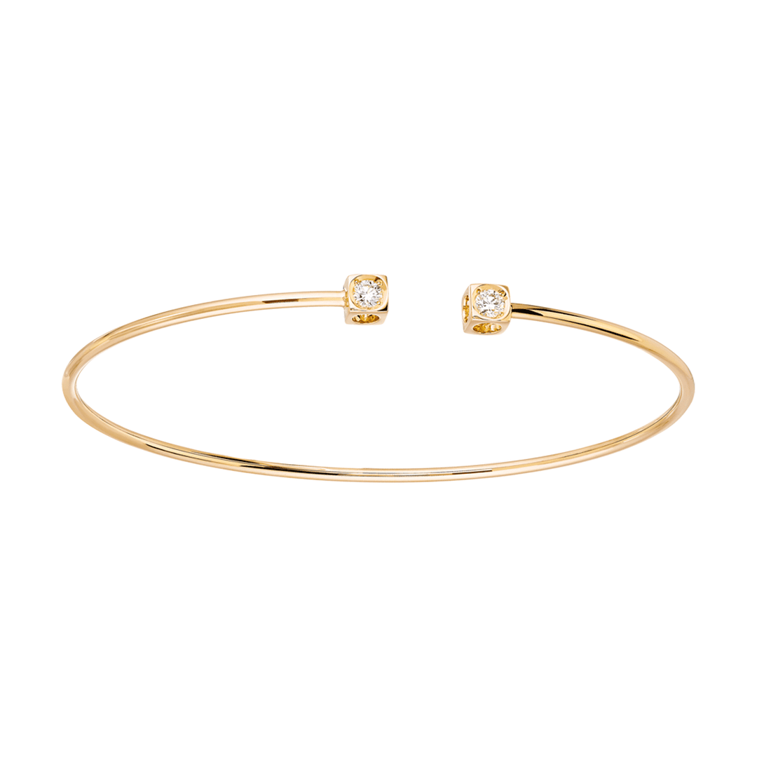 Dinh Van Le Cube 18k Yellow Gold and Diamond Bracelet