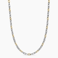 David Yurman Madison Chain Necklace Sterling Silver with 18k Yellow Gold, 5.5mm
