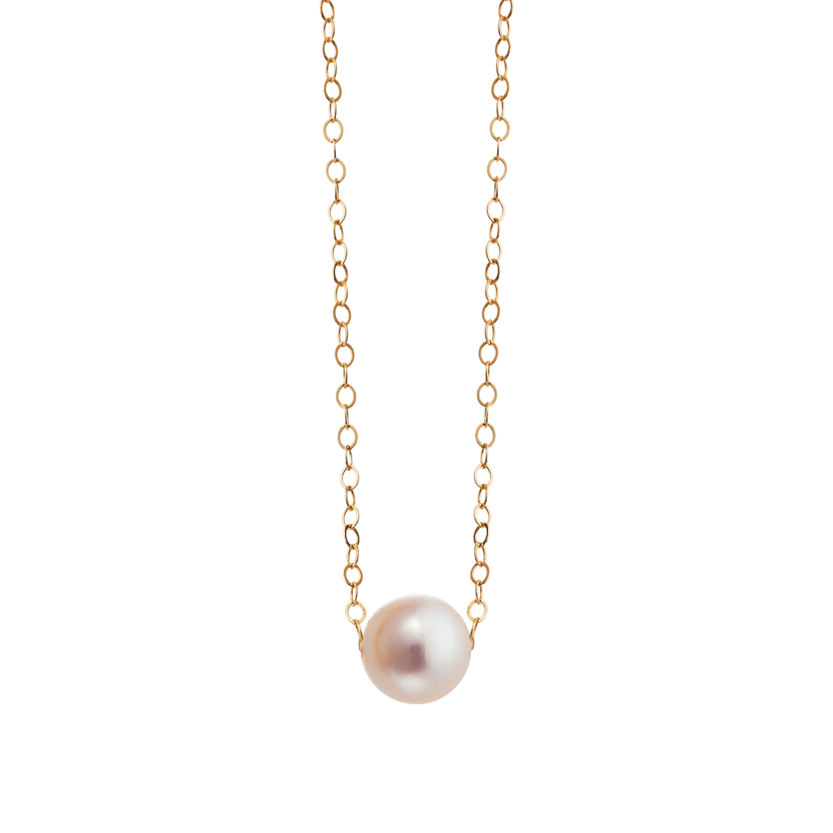 14k Yellow Gold Design A Pearl Starter Necklace