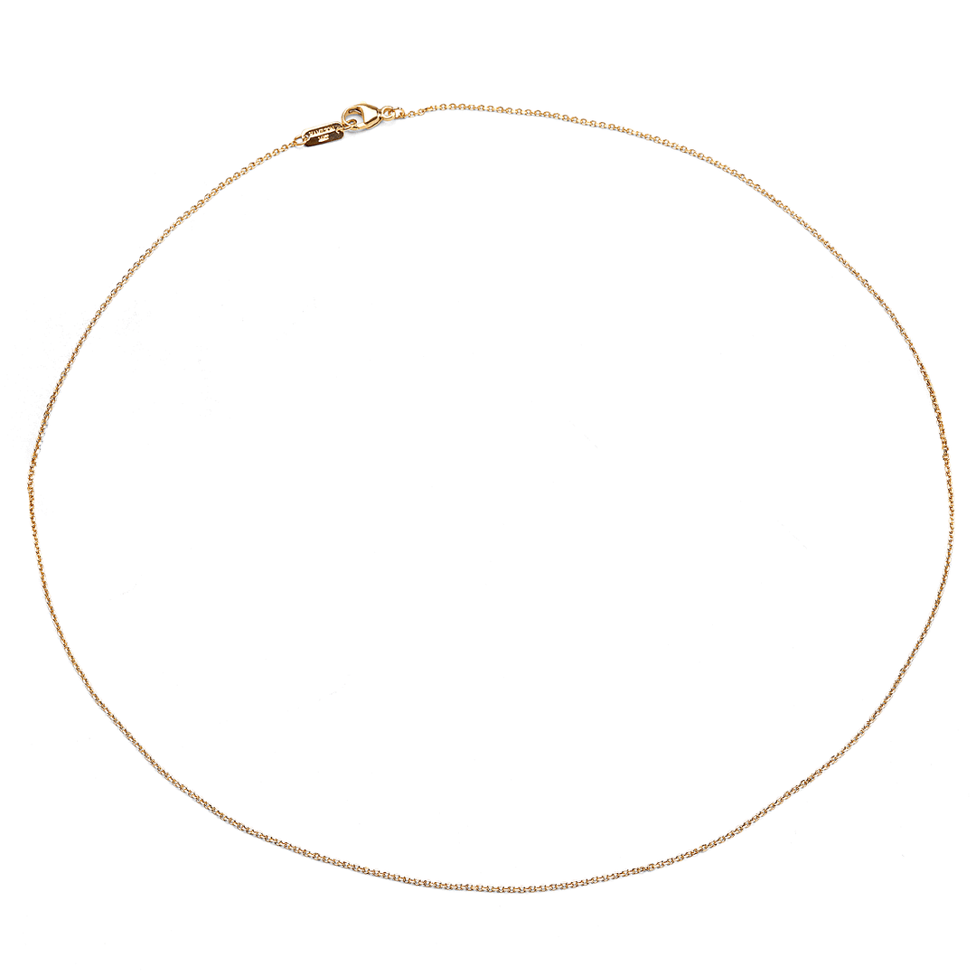 Hamilton Collection Mercer 14k Yellow Recycled Gold 1.2mm Cable 18 Inch Necklace