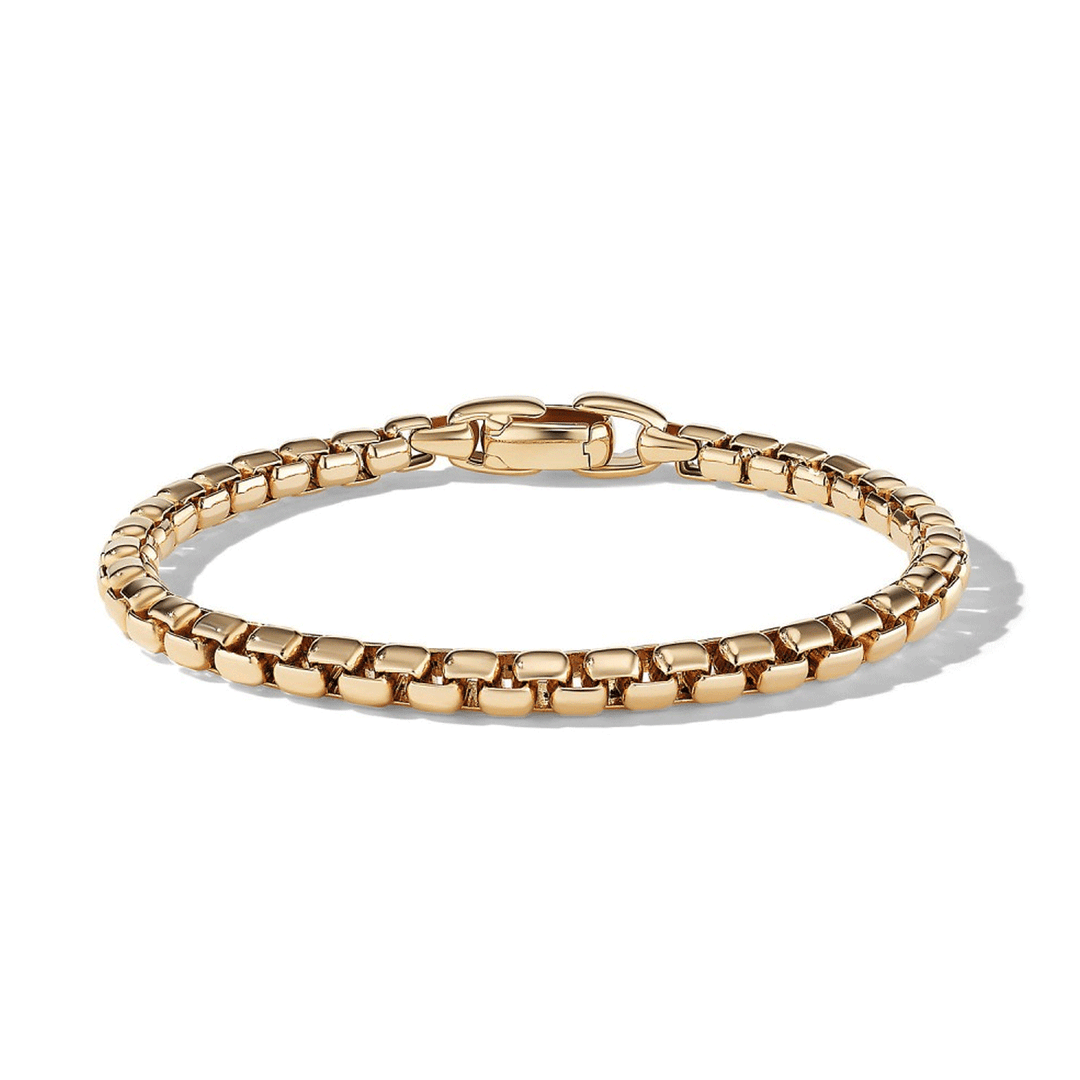 David Yurman Box Chain Bracelet in 18k Yellow Gold