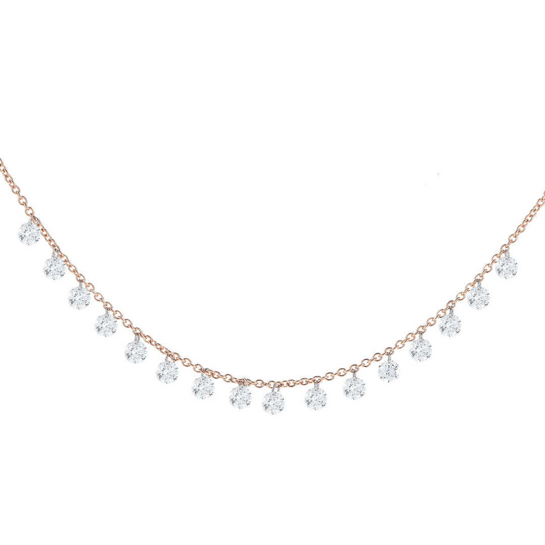 Darling 18k Gold and Diamond 1.10 Total Weight Necklace