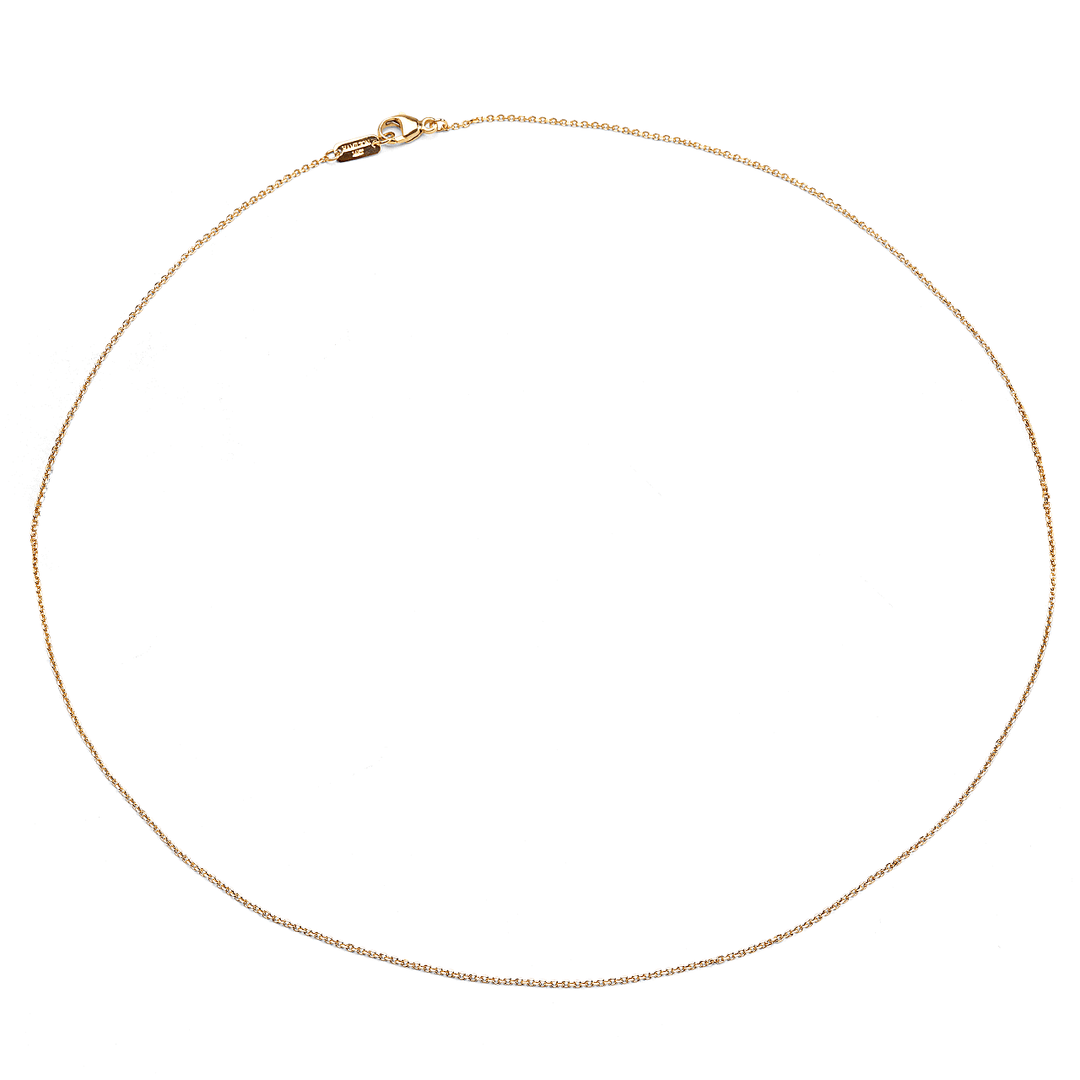 Hamilton Collection Mercer 14k Yellow Recycled Gold 1.2mm Cable 18 Inch Necklace