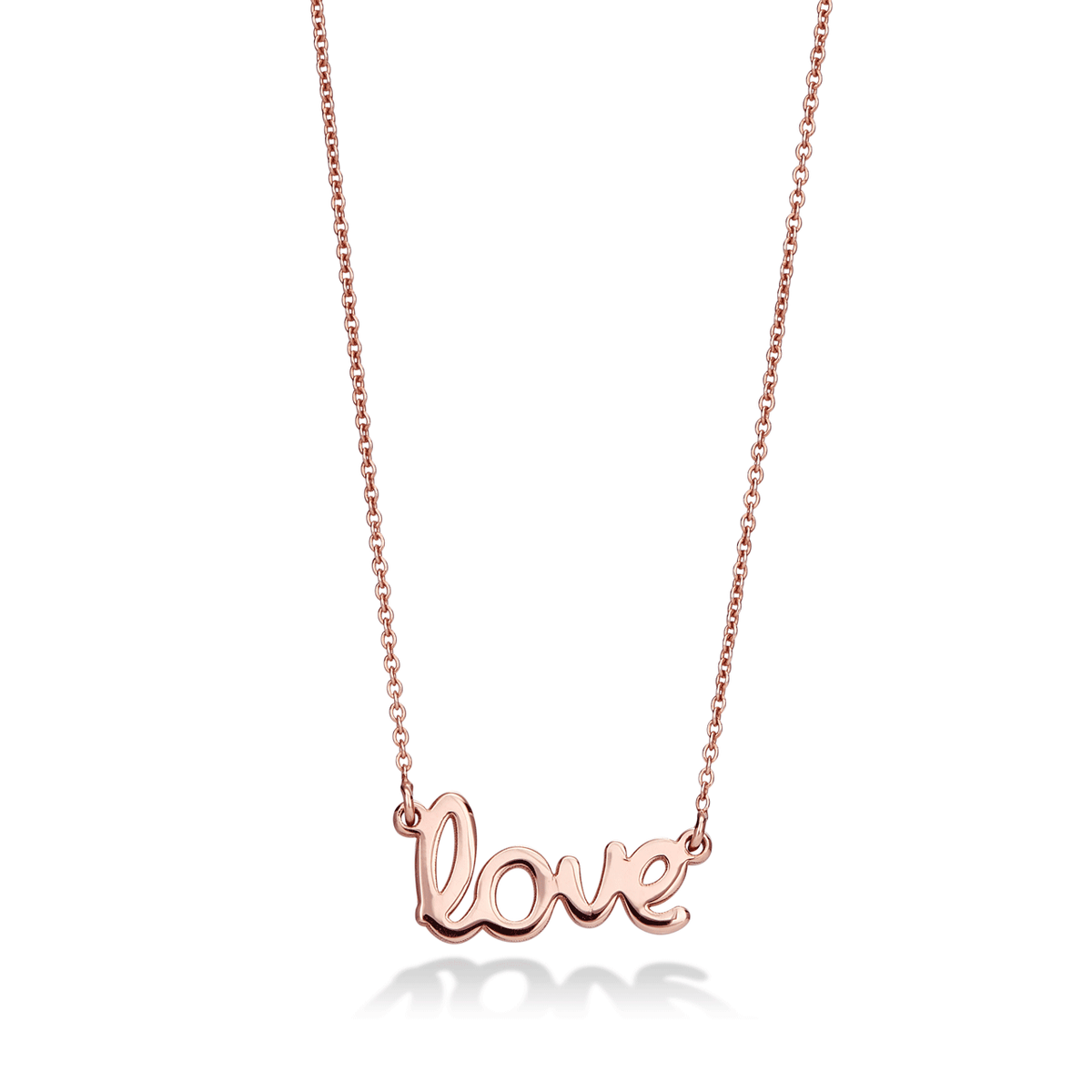 Hamilton Collection 14k Rose Gold Love Pendant