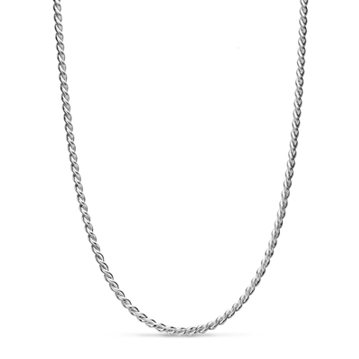 David Yurman Sculpted Cable Chain Necklace Sterling Silver, 3.7mm 19.5 Inch