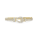 Charles Krypell Lasso 18k Yellow Gold and 5.15 Total Weight Diamond Bangle