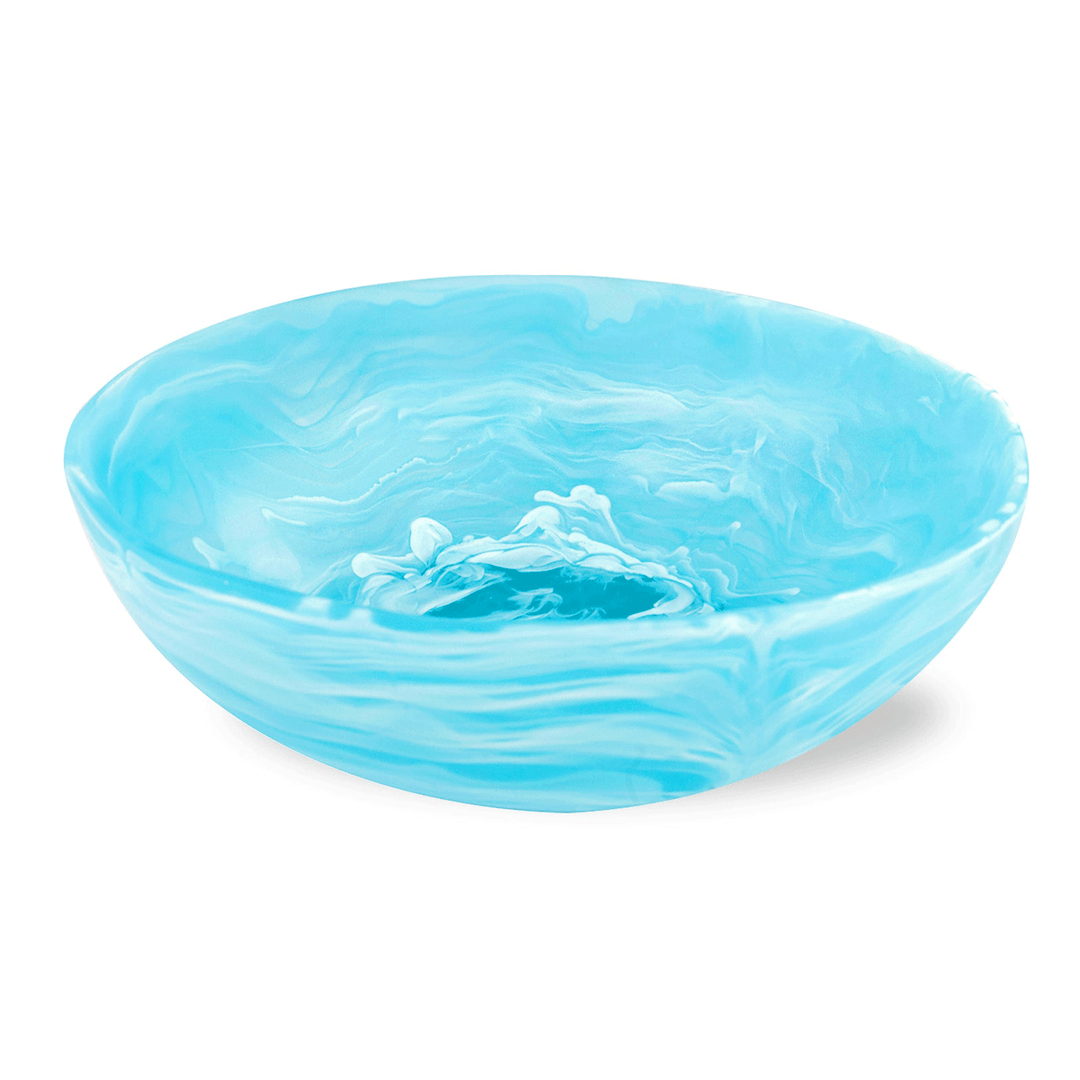 Aqua Swirl Large Wave Bowl