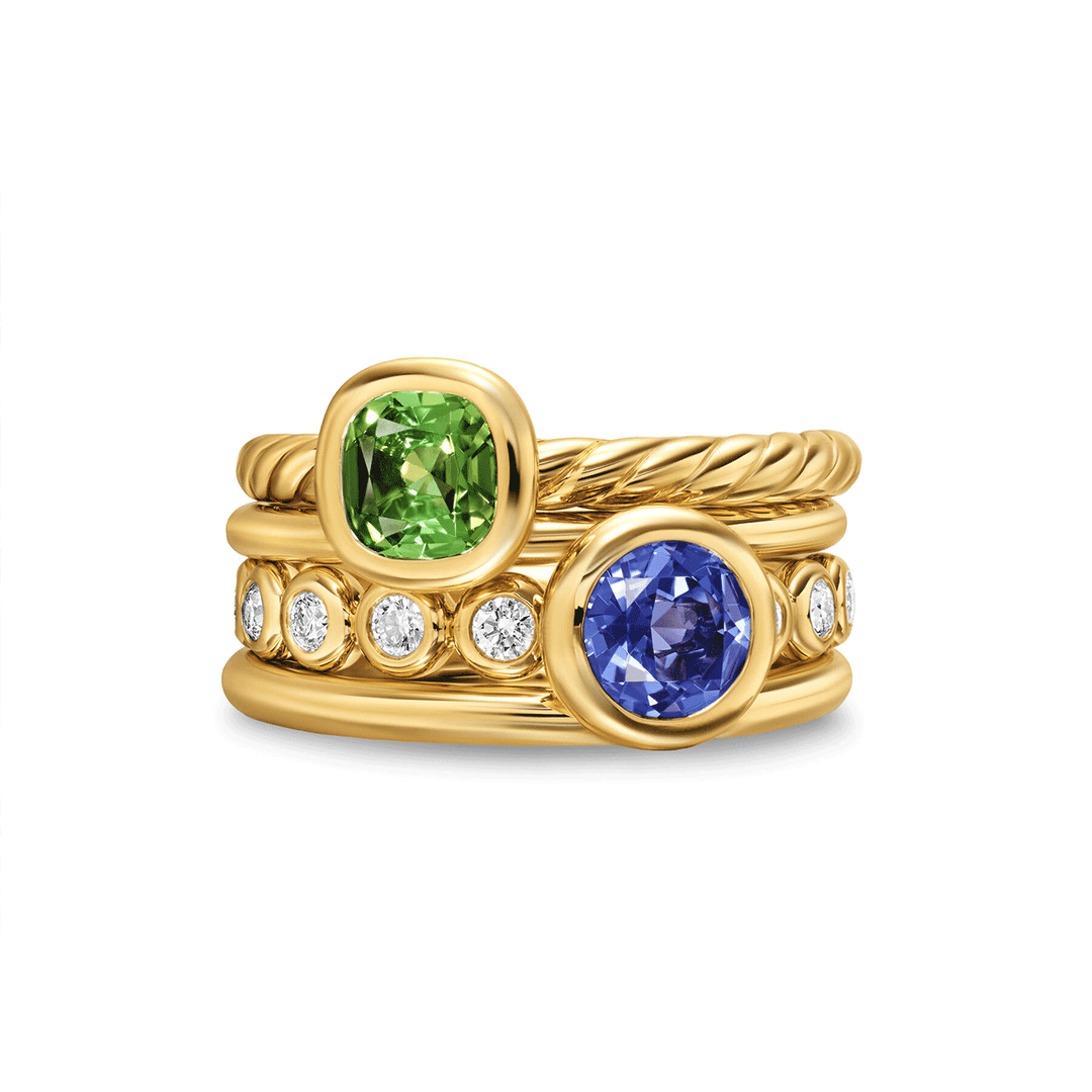 David Yurman DY Mercer® Color Stone Multi Row Ring Size 7