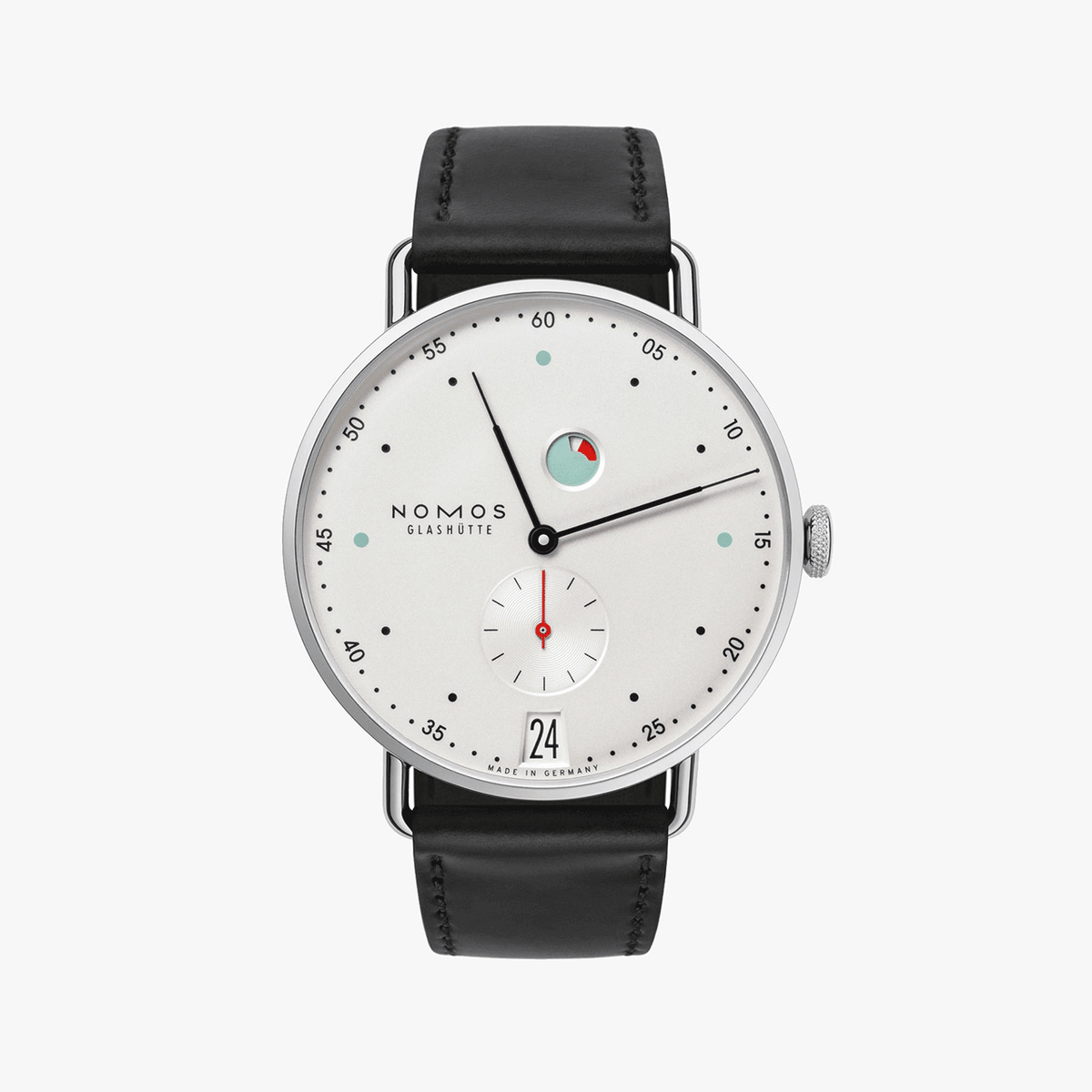 NOMOS GLASHUETTE USA INC Nomos Metro Date Power Reserve Reference 1101