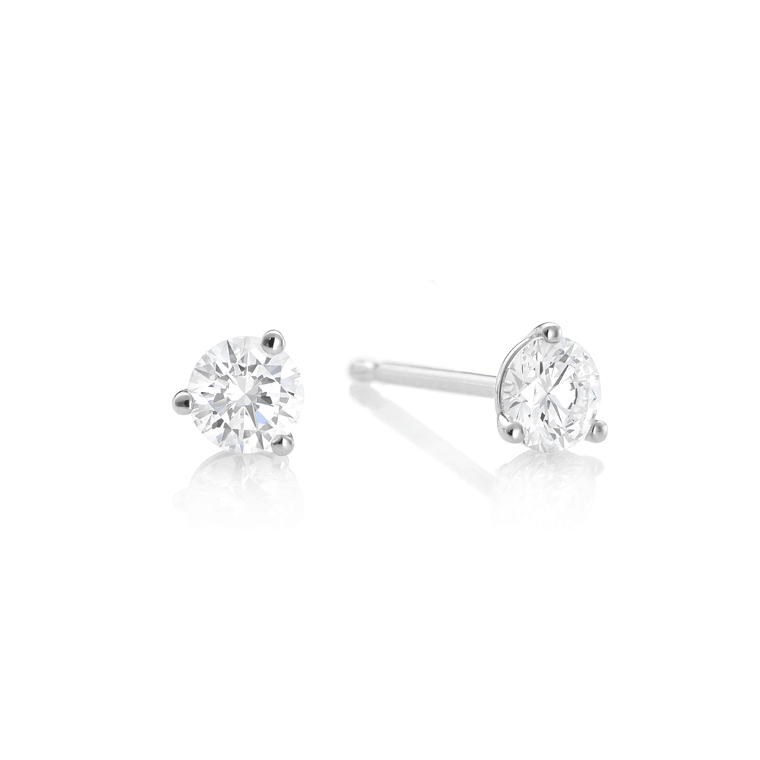 Hamilton Signature Collection Platinum and 1.50  Total Weight Diamond Studs