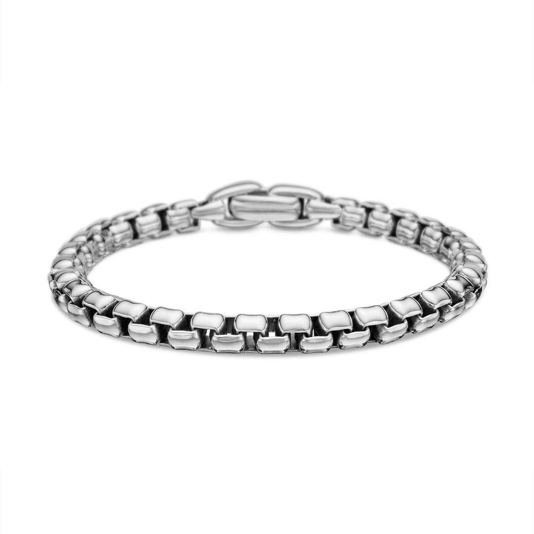 David Yurman Box Chain Bracelet Sterling Silver, 5mm