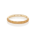 18k Yellow Gold and .40 Total Weight Yellow Sapphire Pave Band