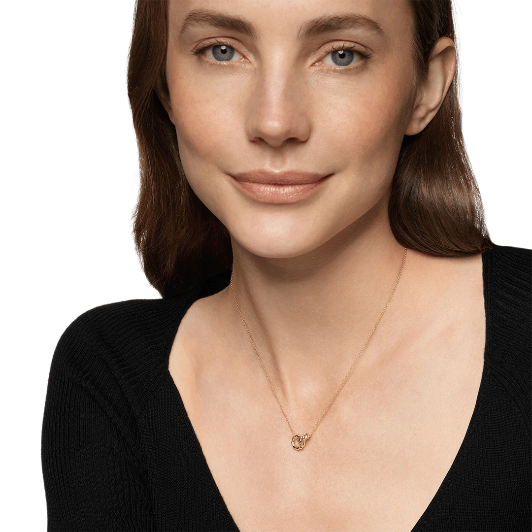 David Yurman Sculpted Cable Chain Necklace 18k Yellow Gold, 9mm