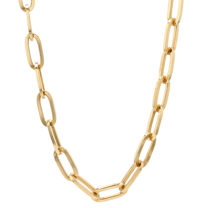 Hamilton Collection 18k Yellow Recycled Gold Extra Large 7.9mm Long Link Chain 16" Necklace