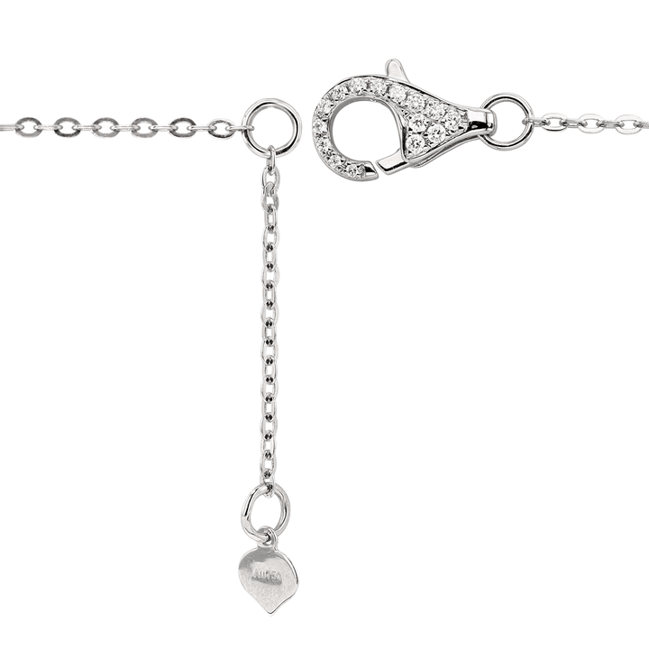 18k White Gold and Heart Shape Diamond 1.50 Total Weight Pendant