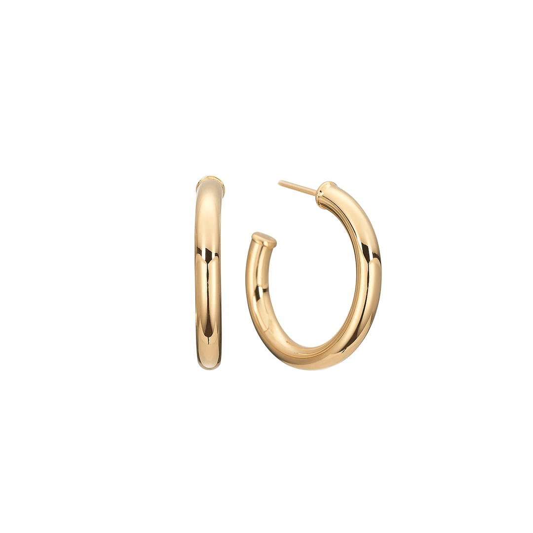 14k Yellow Gold 20mm Hoops