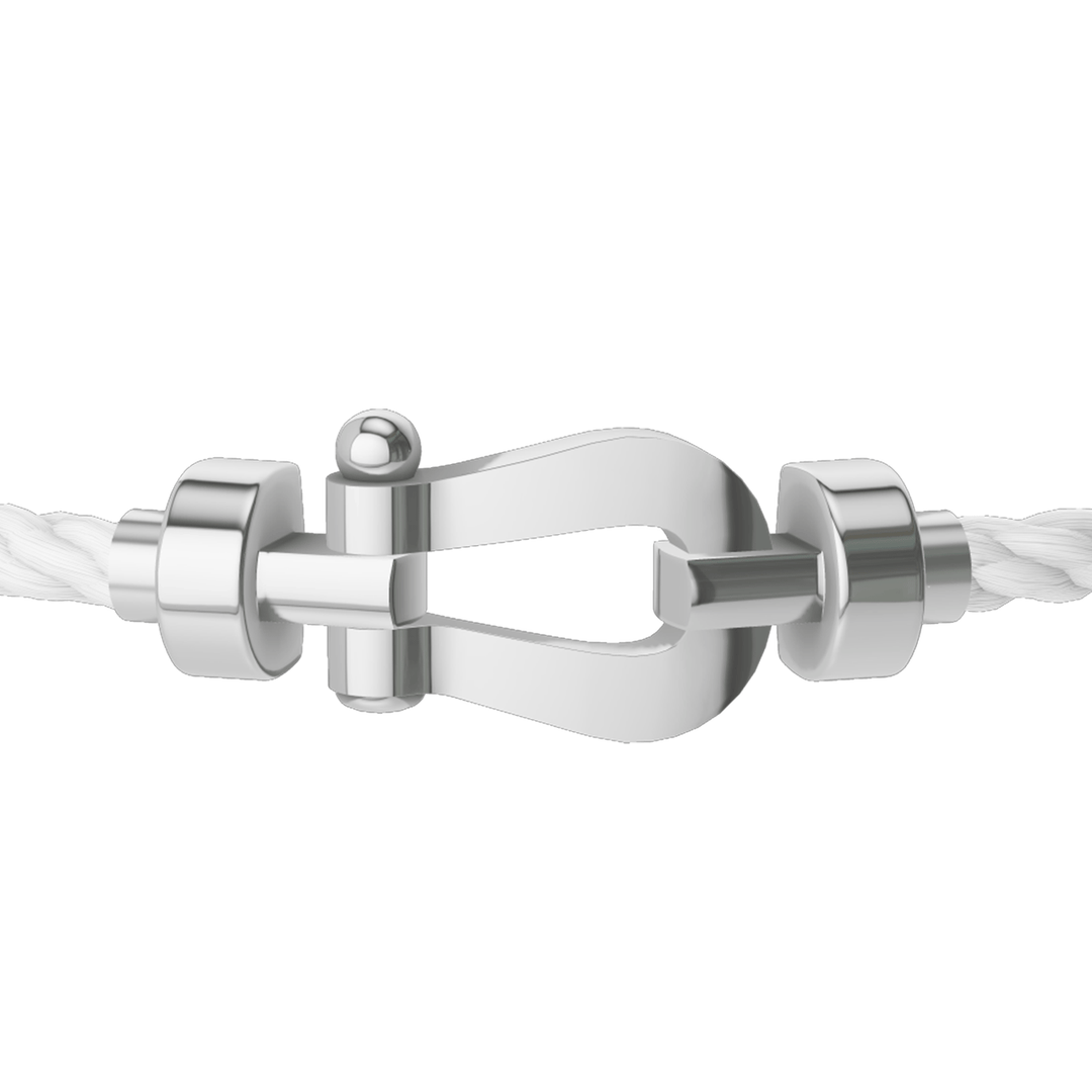 FRED Force 10 White Cable with 18k White LG Buckle, Exclusively at Hamilton Jewelers