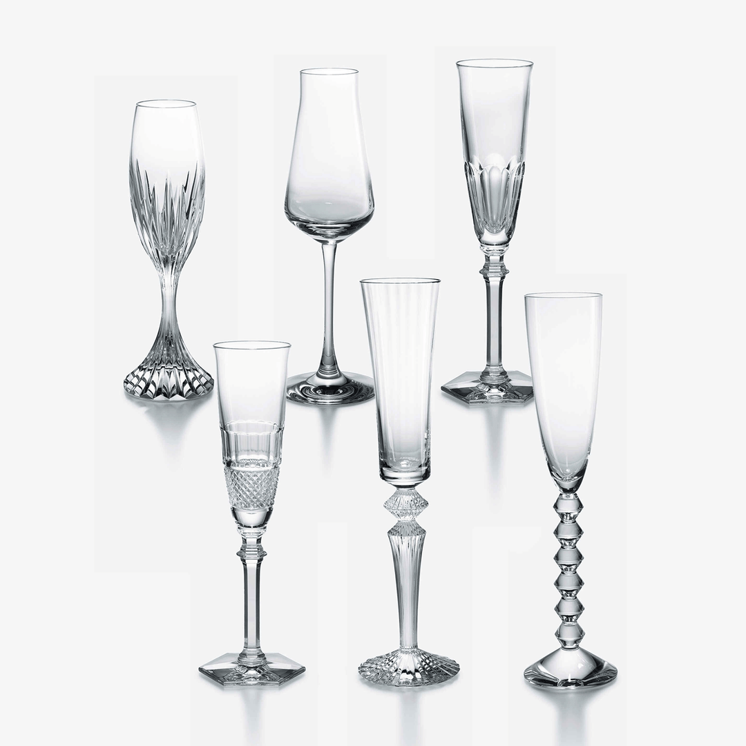 Baccarat Bubble Box Flutes Set of 6