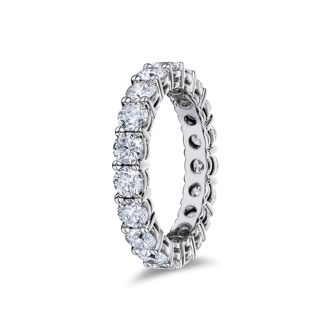 Platinum and 3.00 Total Weight Diamond Eternity Band