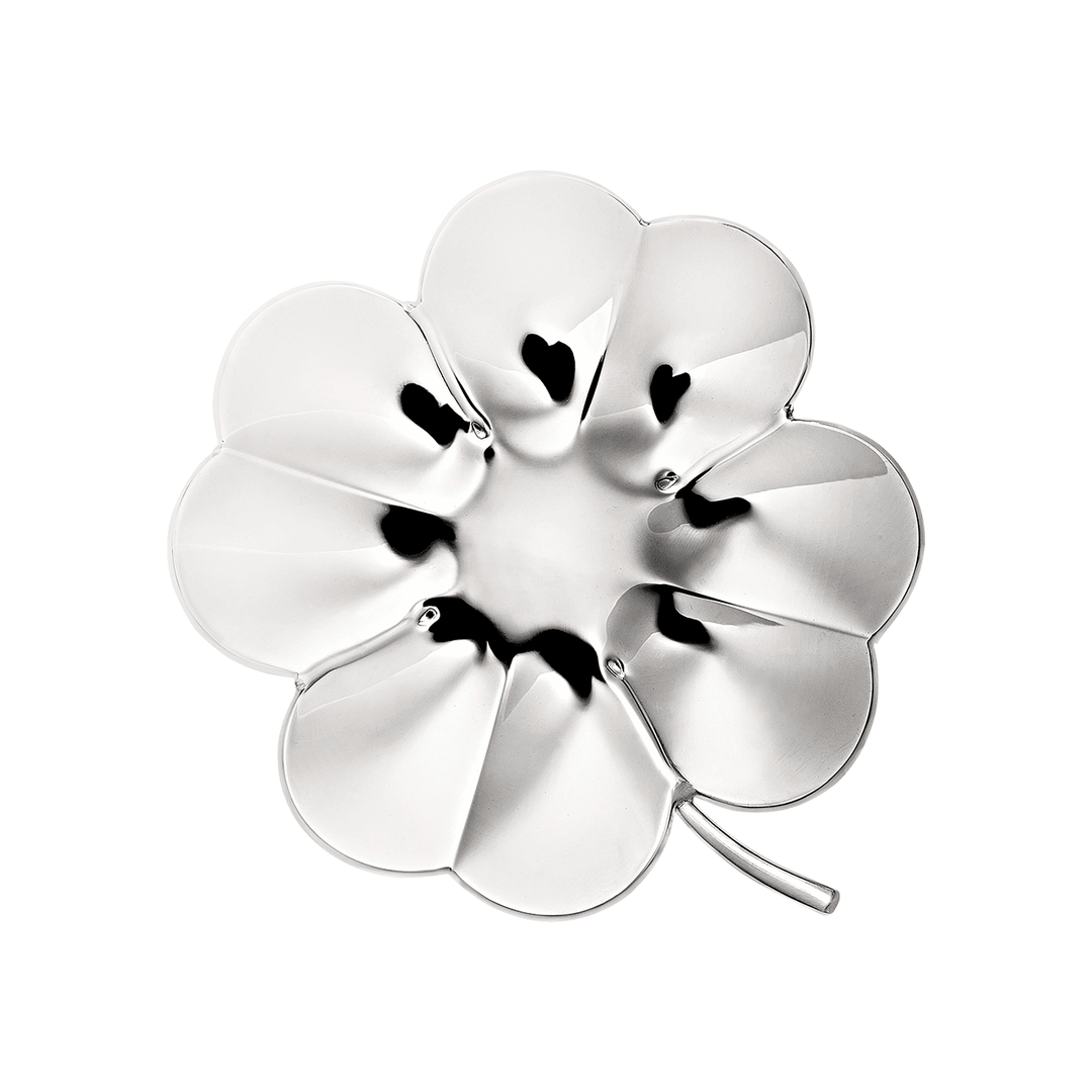 Christofle Silver-Plated Lucky 4-Leaf Clover Bowl